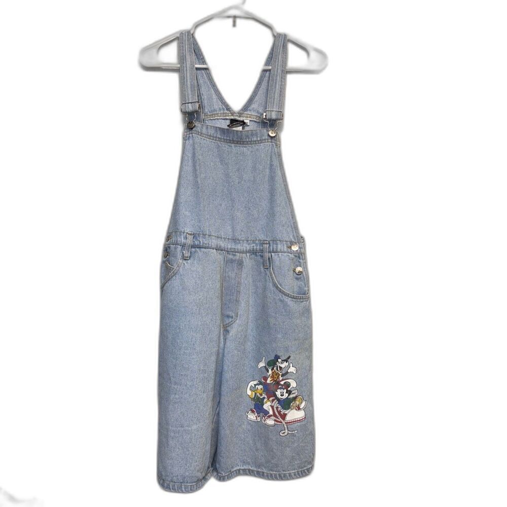 Mickey Unlimited Disney Jerry Leigh Carpenter Overall Shorts M Vintage Cotton